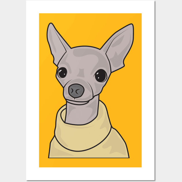 Dog with a charming smile Wall Art by crissbahari